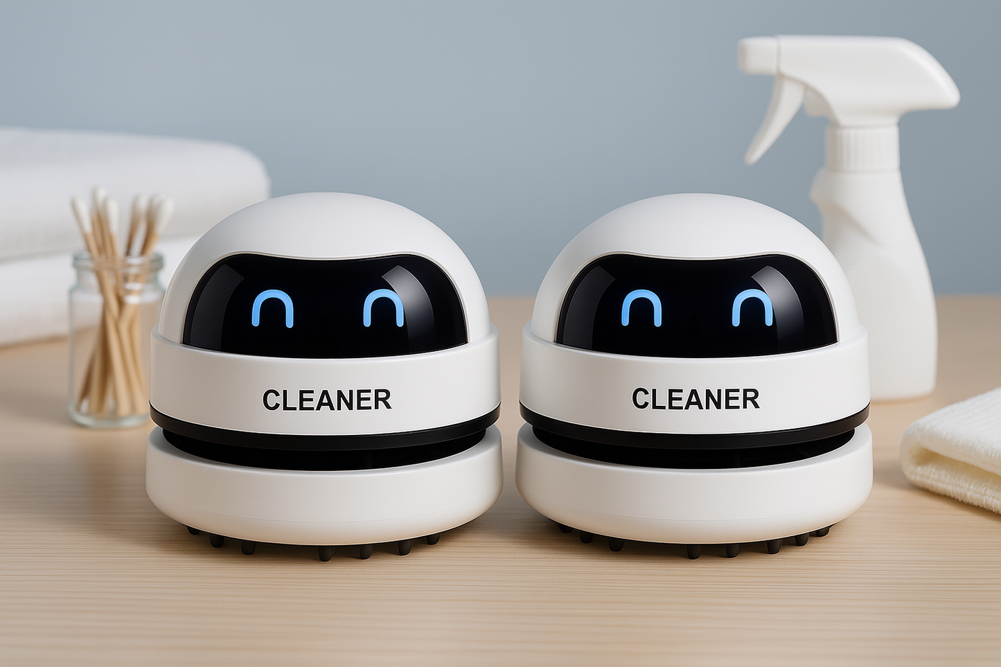 CleanerBot™ — Mini Odkurzacz Biurkowy